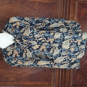 Anne Klein Blouse - XL - tie front neckline